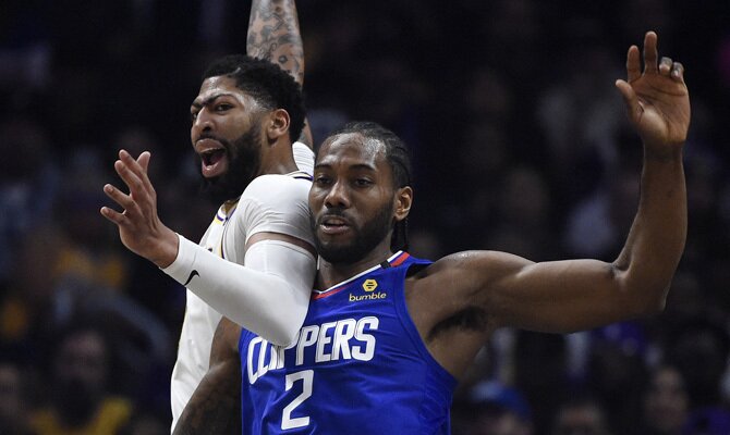 Davis y Leonard, Los Angeles Lakers vs Los Angeles Clippers