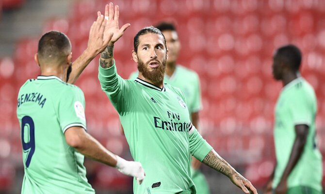 Sergio Ramos y Benzema, Real Madrid vs Villarreal