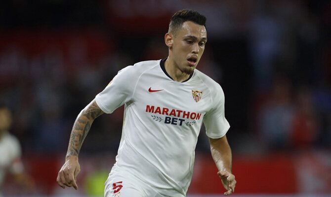 Lucas Ocampos Sevilla vs Roma