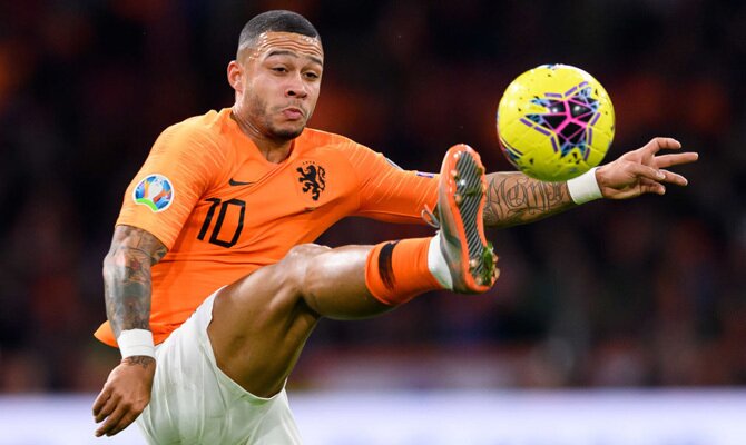 Memphis Depay Holanda vs Polonia