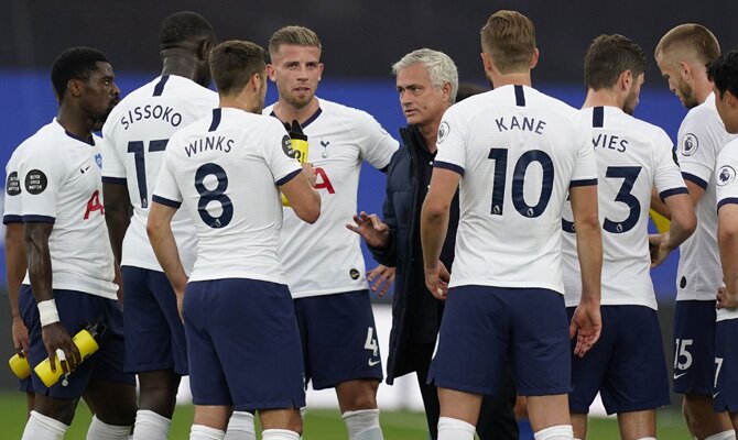 Jugadores de los Spurs, Tottenham vs Everton