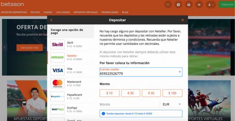 Cómo ingresar dinero con Neteller